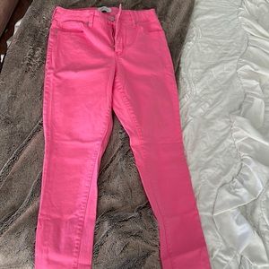 Crown and Ivy Neon Pink Skinny Jeans size 6R